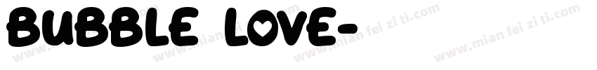bubble love字体转换